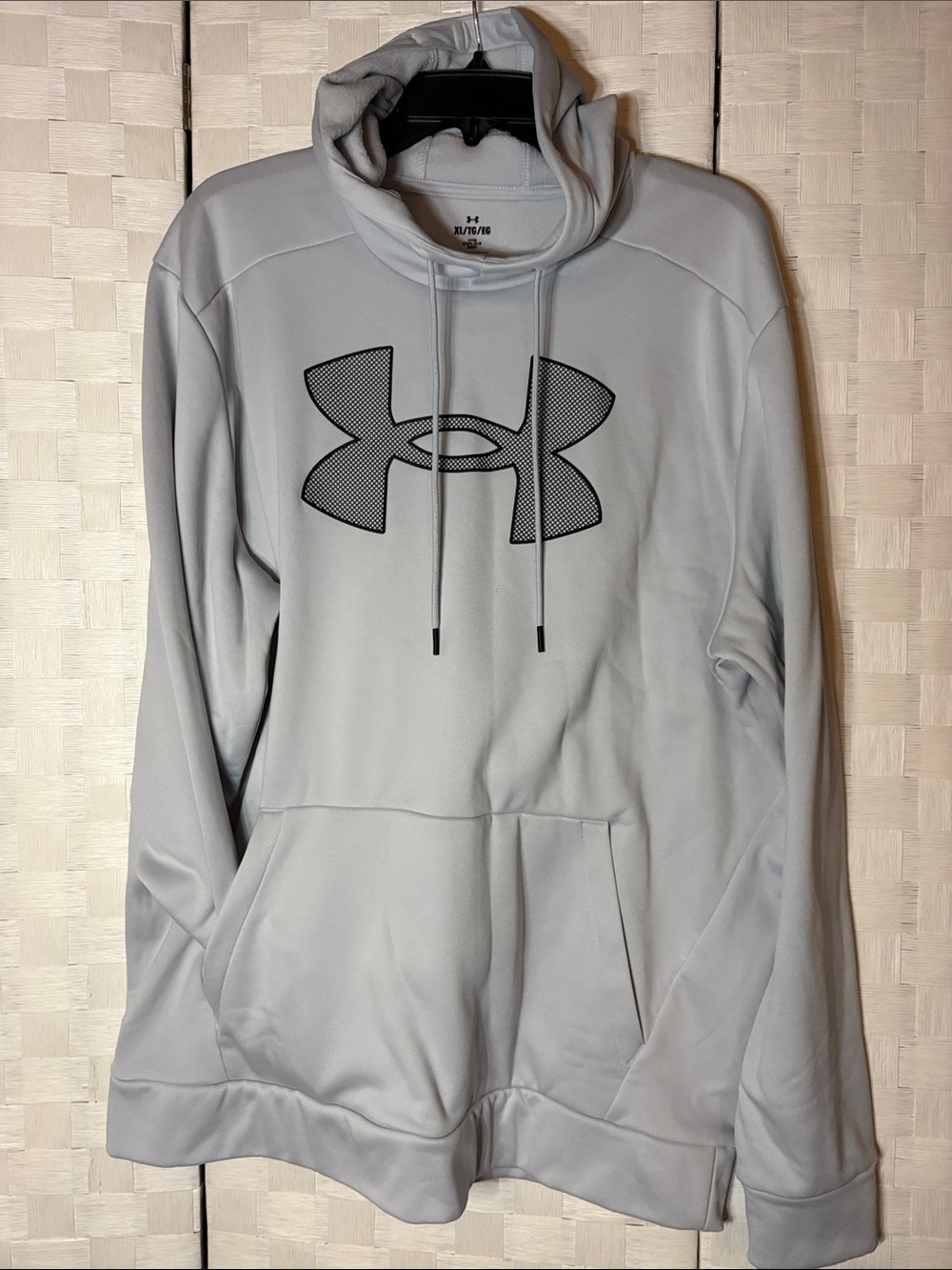 Under Armour Light Gray Hoodie with Black UA Logo